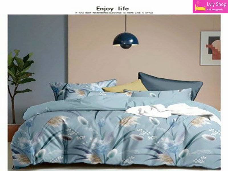 20 bộ drap giường bằng lụa tơ tầm cao cấp Tencel tại Lyly Shop | Mẫu 20