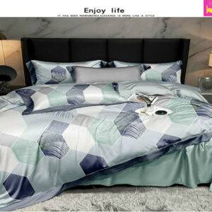 20 bộ drap giường bằng lụa tơ tầm cao cấp Tencel tại Lyly Shop | Mẫu 1