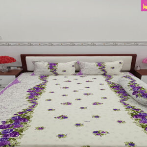 Bộ drap giường hàn quốc hoa tiết hoa đẹp tại Lyly Shop mẫu 4