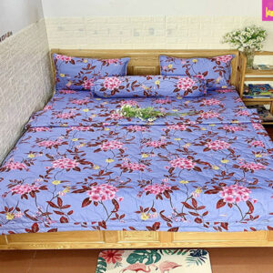 Bộ drap giường thắng lợi họa tiết bông hoa đẹp tại Lyly Shop với giá rẻ mẫu 2