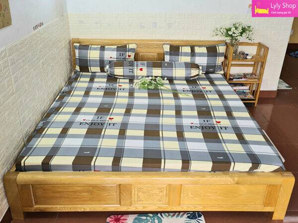 Bộ ga giường cotton Thắng Lợi đẹp, chất lượng cao tại Lyly Shop với giá rẻ | Mẫu 13