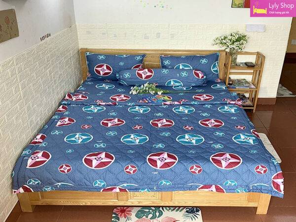 Bộ ga giường cotton Thắng Lợi đẹp, chất lượng cao tại Lyly Shop với giá rẻ | Mẫu 8