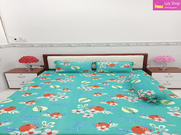 Bộ ga giường thun lạnh đẹp được yêu thích nhất tại Lyly Shop mẫu 3
