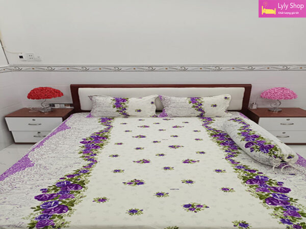 Bộ ga giường thun lạnh đẹp được yêu thích nhất tại Lyly Shop mẫu 33