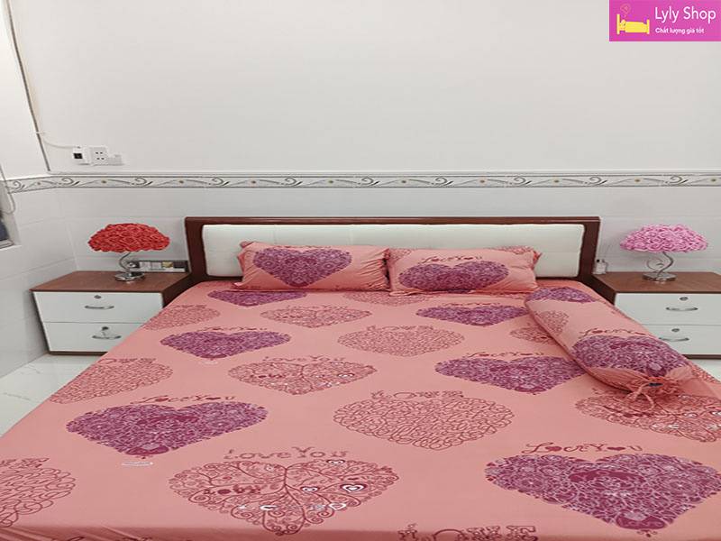 Bộ ga giường thun lạnh đẹp được yêu thích nhất tại Lyly Shop mẫu 5