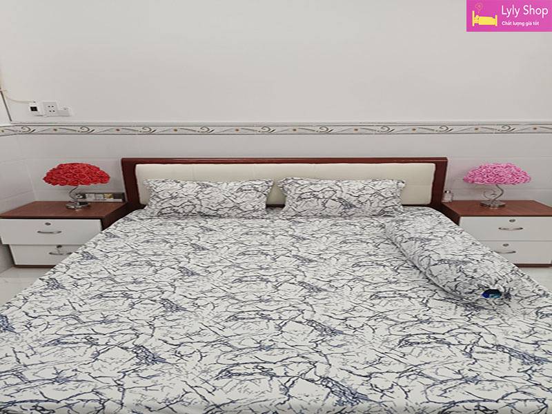 Bộ ga giường thun lạnh đẹp được yêu thích nhất tại Lyly Shop mẫu 9