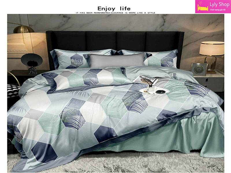 19 Bộ Ga Giường Cao Cấp Đẹp, Chất Lượng Cao Tại Lyly Shop Với Giá Tốt! 63 Bộ ga giường cao cấp mẫu 1