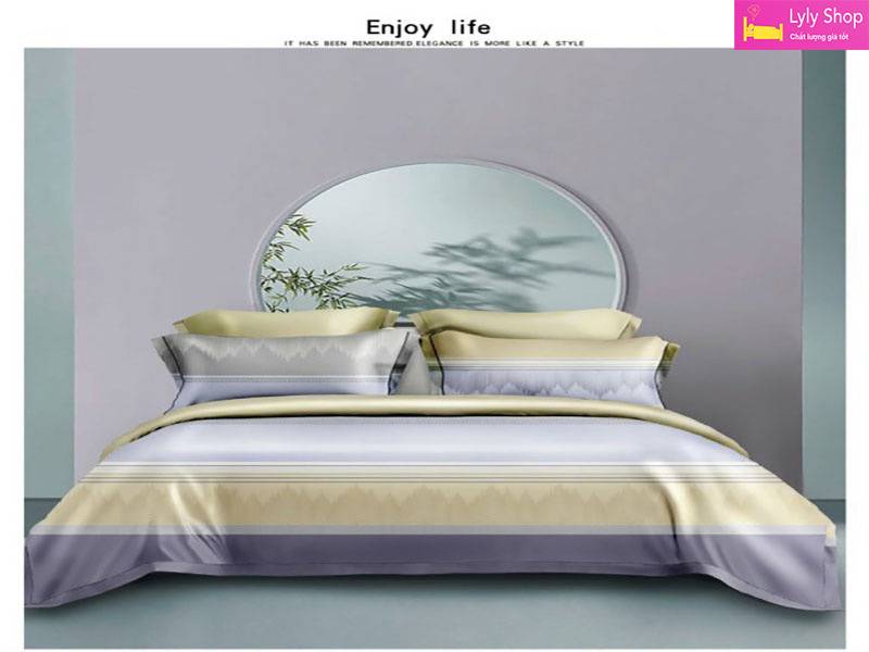 19 Bộ Ga Giường Cao Cấp Đẹp, Chất Lượng Cao Tại Lyly Shop Với Giá Tốt! 73 Bộ ga giường cao cấp mẫu 11
