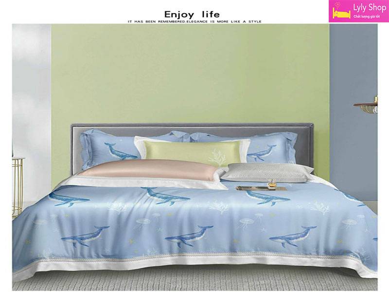 19 Bộ Ga Giường Cao Cấp Đẹp, Chất Lượng Cao Tại Lyly Shop Với Giá Tốt! 68 Bộ ga giường cao cấp mẫu 6