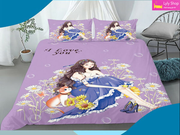 Bộ ga giường Anime độc đáo và ấn tượng với giá tốt tại Lyly Shop mẫu 1