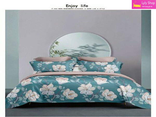 bộ ga giường lụa cao cấp giá tốt bằng chất vải Tencel tại Lyly Shop mẫu 15