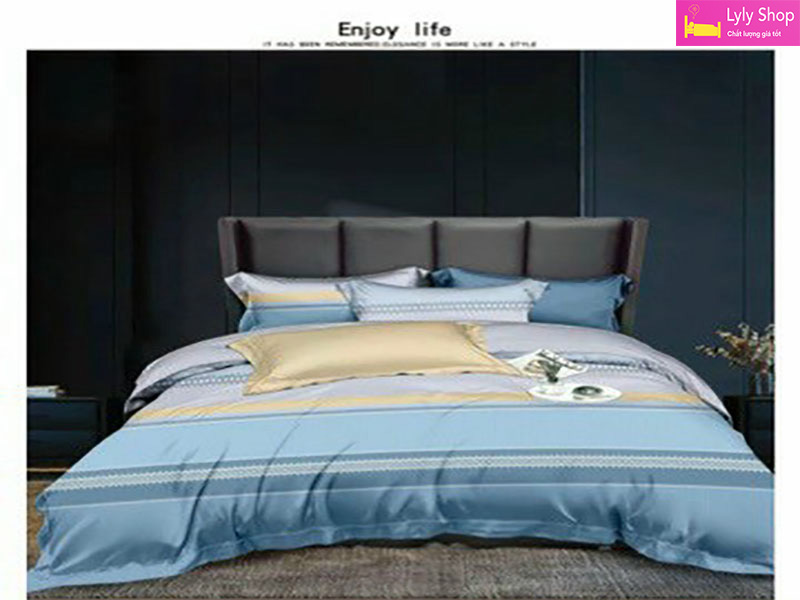 bộ ga giường lụa cao cấp giá tốt bằng chất vải Tencel tại Lyly Shop mẫu 18