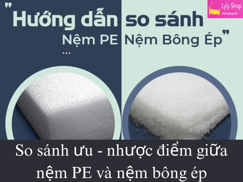 Nệm PE Và Nệm Bông Ép Cái Nào Tốt Hơn? 4 Tiêu Chí Lựa Chọn Mà Bạn Nên Biết 8 nệm pe và nệm bông ép cái nào tốt hơn